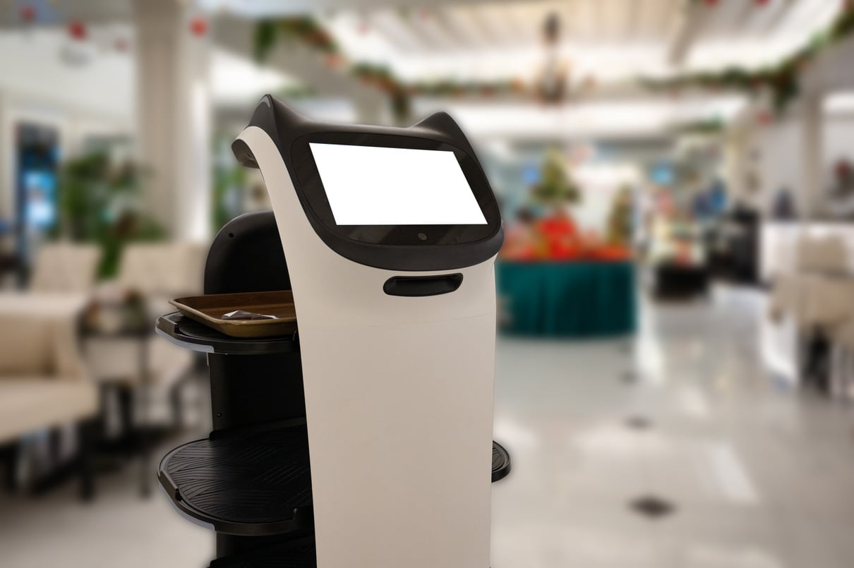 Artificial intelligence assistant personal robot for serve foods